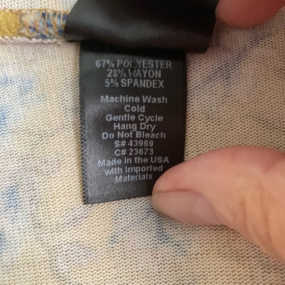 Super cute medium Agnes and Dora duster yellow, tan and blue - Picture 4 of 5